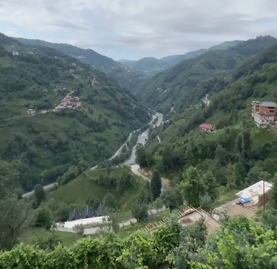 vadi manzaralı bungalov